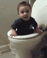 baby toilet GIF