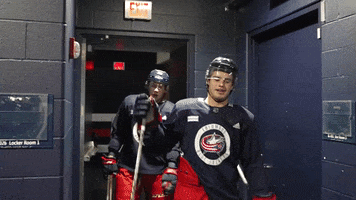 Swerve Excuse Me GIF by Columbus Blue Jackets