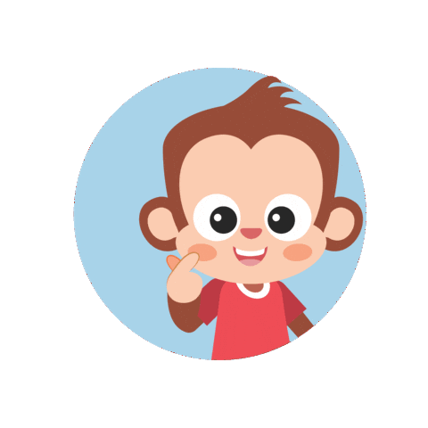 Monkey Love Sticker by DITTY BIRD