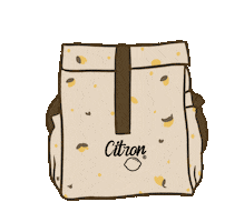Back To School Lunch Bag Sticker by Citron Dubai