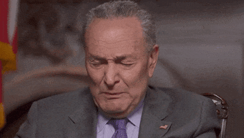 Chuck Schumer Bull GIF by GIPHY News