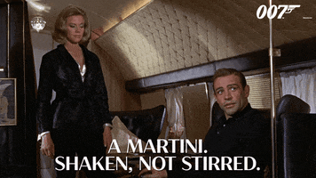 Sean Connery Martini GIF by James Bond 007