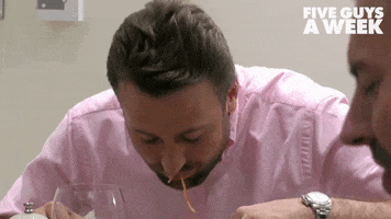 Spaghetti Bolognese Eating GIF by Five Guys A Week