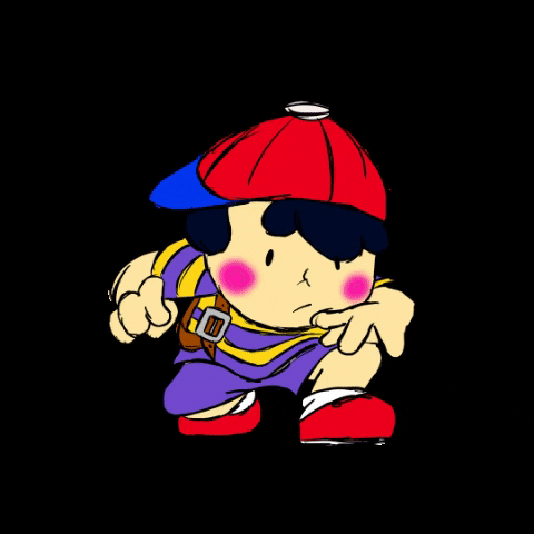 SketchyDoodles mother ness earthbound GIF