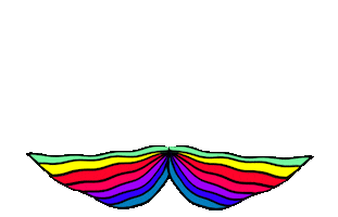 Rainbow Butterfly Sticker by Linnéa Claeson