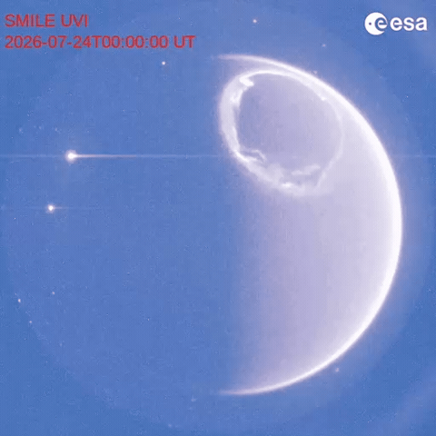 Northern Lights Smile GIF by European Space Agency - ESA