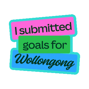 Goals Sticker by City of Wollongong