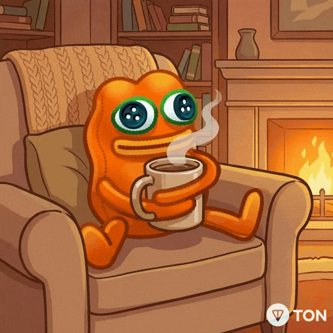 Sipping Cup Of Coffee GIF by TON Community
