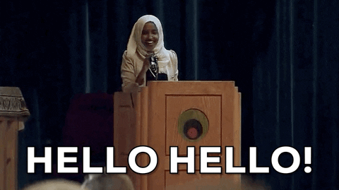 Ilhan Omar Hello Gif By Giphy News Find Share On Giphy