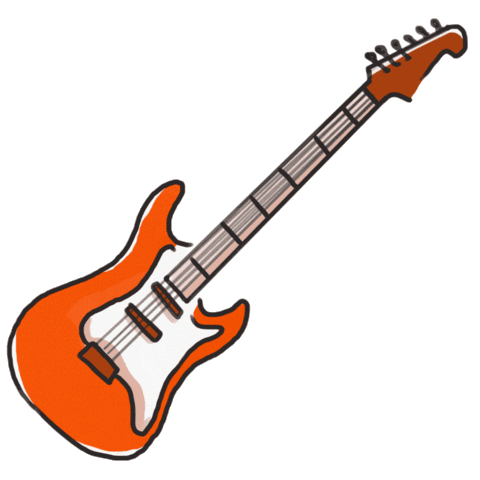 Rock Guitar Sticker by Warner Music Brasil