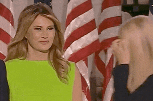 Staring Melania Trump GIF by GIPHY News
