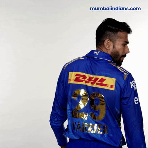 Sandeep Warrier Pointing GIF by Mumbai Indians