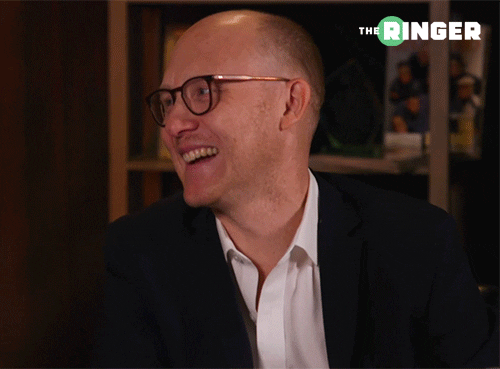 Chris Ryan Laughing GIF by The Ringer - Find & Share on GIPHY