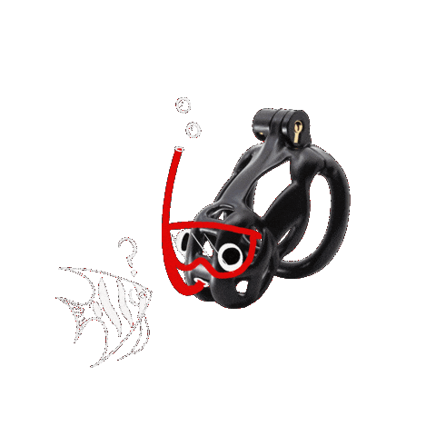 Cobra Chastity Sticker by KINK3Ddesigns