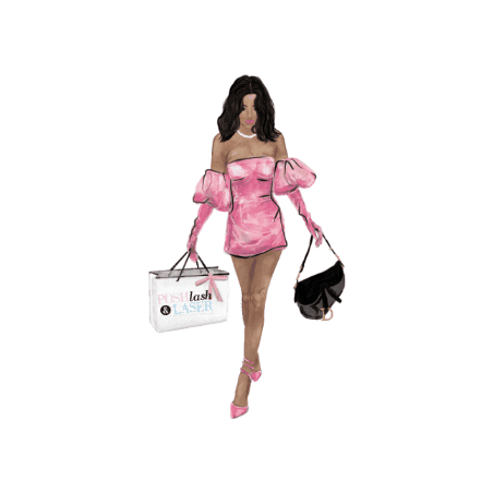 Posh Lash and Laser Sticker