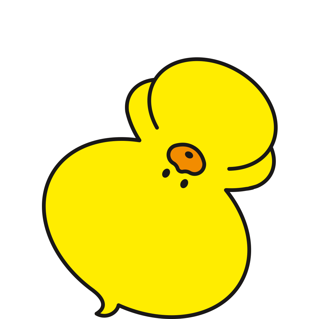 Upside Down Friend Sticker by Cute Little Club