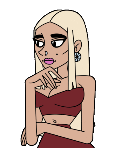 Girl Wow Sticker