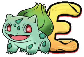 Pokemon E Sticker