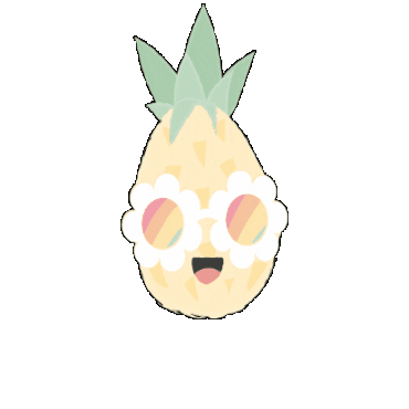 Pineapple Sticker by Tante Kaartje
