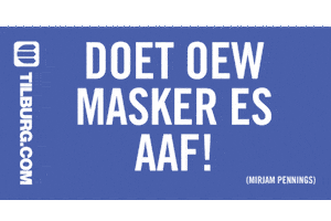 Carnaval Masker Sticker by Tilburg.com