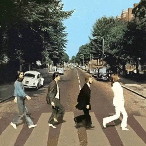 The Beatles Walking GIF - Find & Share on GIPHY