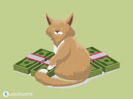 Kudoboard cat cat gif big money money cat GIF