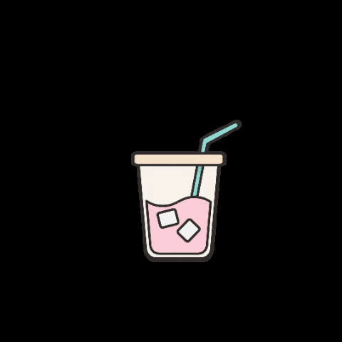 theloveliestco pink coffee iced latte theloveliest GIF