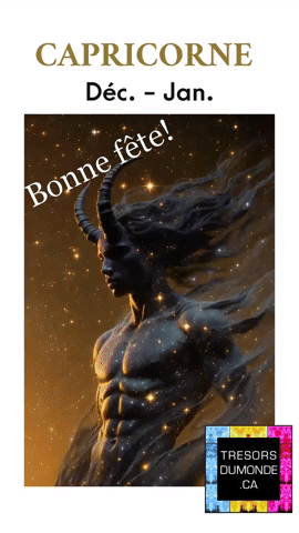 Astrologie Capricorne GIF by TresorsDuMonde.ca