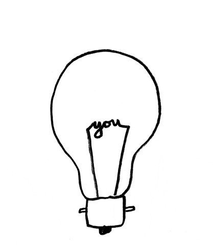 Griffics thank you drawing light lightbulb GIF