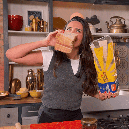 Hungry Sandwich GIF by Golden Toast