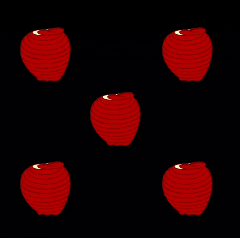 joshuawiss trippy psychedelic apple apples GIF