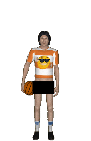 Basketball Thumb Sticker