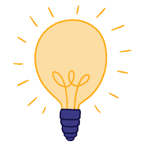 Idea Light Bulb Sticker by Lya Mgtt for iOS & Android | GIPHY