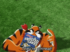 Frosted Flakes Tony The Tiger animated GIF
