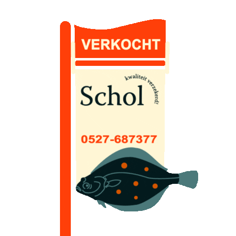 Schol op Urk Sticker
