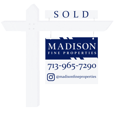 Sold Sign Sticker by Madison Fine Properties