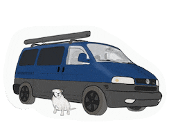 Dogvanlife Sticker by HeldenCamper