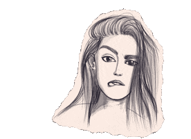 Girl Paint Sticker