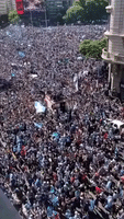 Huge Crowd Gathers in Argentine Capital to Welcome Home World Cup Champions