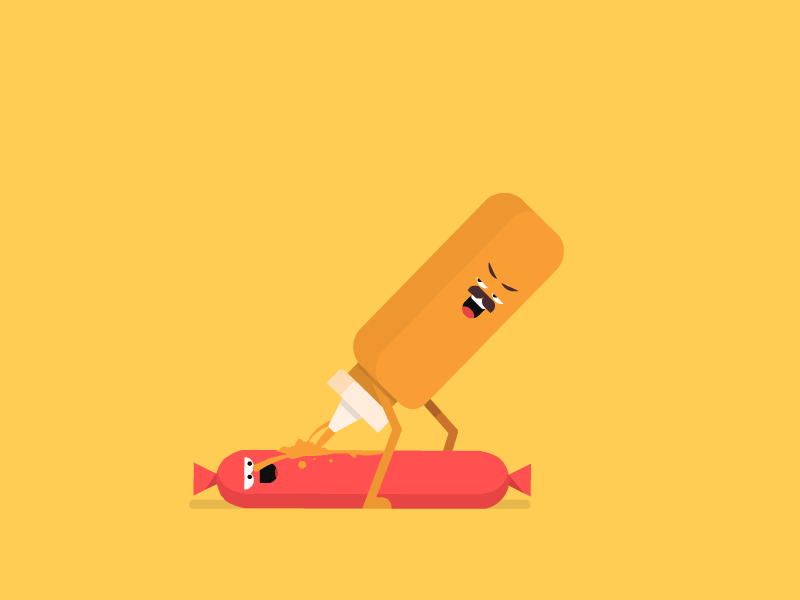 Sausage Mustard GIF by Petter Pentilä Find & Share on GIPHY