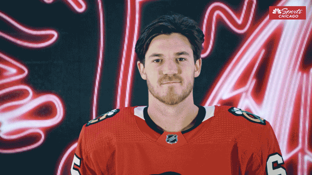 Shaw's monster hit in GIF form  Chicago blackhawks hockey, Blackhawks  hockey, Blackhawks