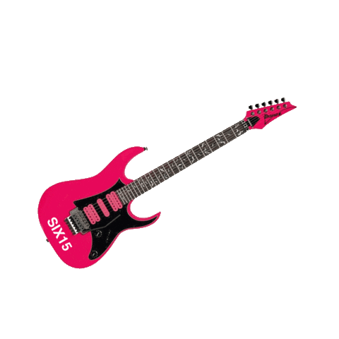 Guitar Sticker by Six15 Events