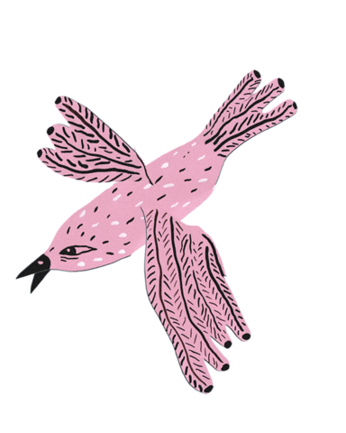 Bird Doodle Sticker by Junkyard