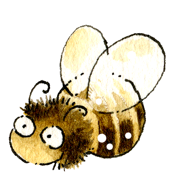 Bee Sticker by Linouspots