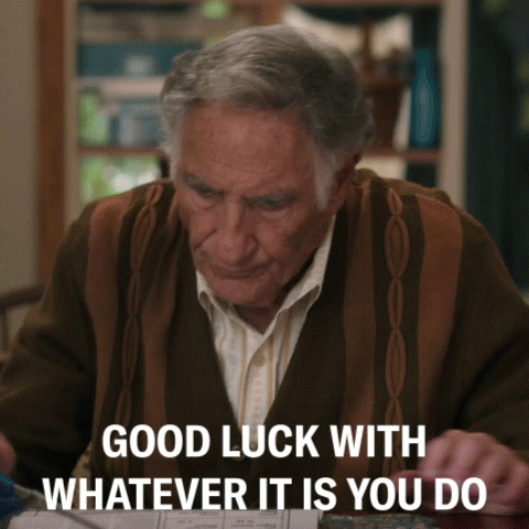 The Goldbergs Good Luck GIF by ABC Network