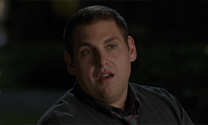 Movie gif. Jonah Hill takes a moment to think. Though conflicted, he decides to agree with us. Text: "Okay." (4 times.)