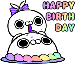 Happy Birthday Line Sticker By クレイジー闇うさぎ For Ios Android Giphy