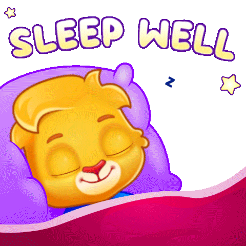 Tired Good Night Sticker by Lucas and Friends by RV AppStudios