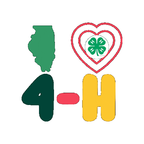 4H Sticker by Illinois 4-H