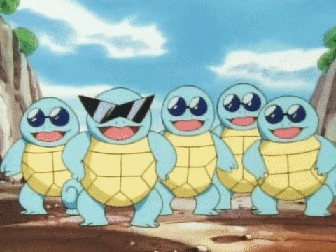 Image result for squirtle squad gif
